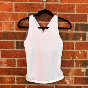 The North Face Womens Medium White Cross Back Active Tank Top